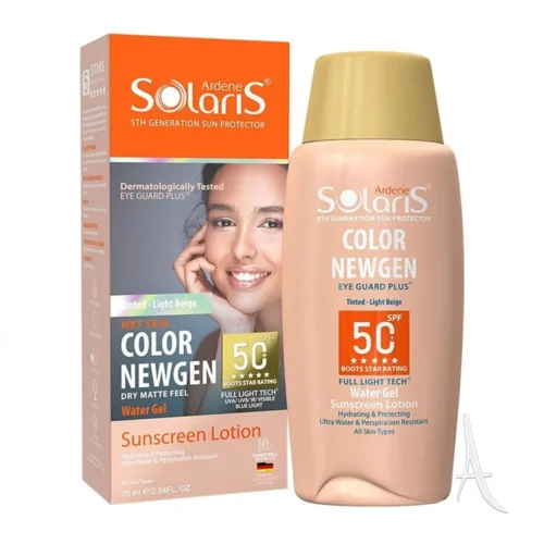 لوسیون ضد آفتاب رنگی نیوژن SPF50( بژ طبیعی) مناسب انواع پوست سولاریس