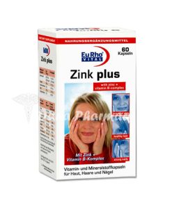 کپسول زینک پلاس 5 میلی گرم یوروویتال